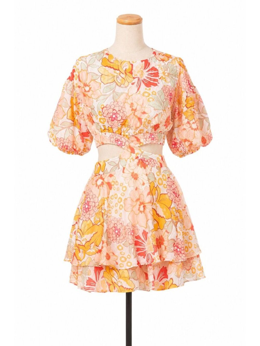 Hello Molly Cutout Waist Mini Dress Size 6 NWT
